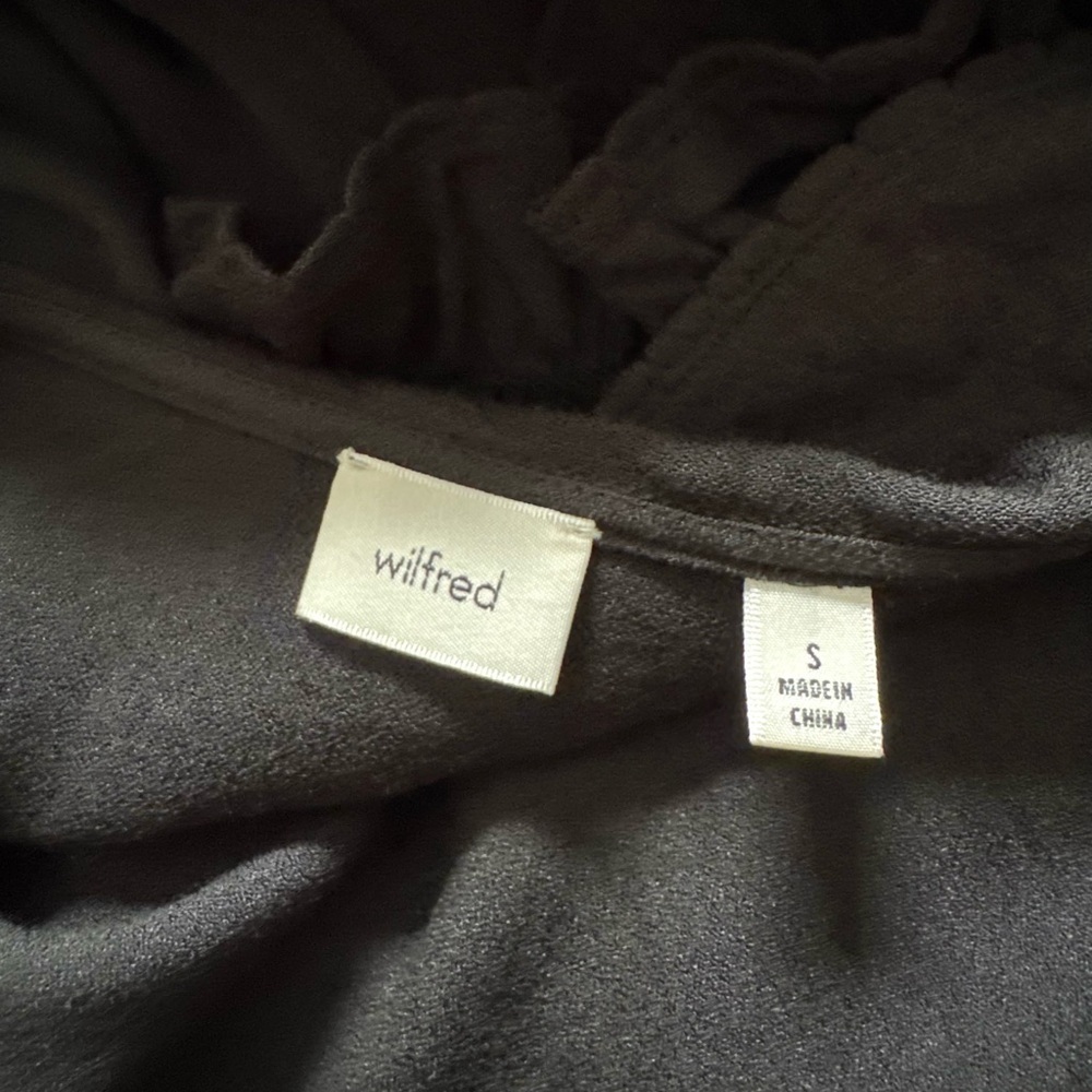 ARITZIA WILFRED Poppins Black Button Up Dress (S) - Picture 4 of 8